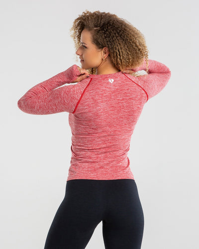 Move Seamless Long Sleeve Top - Red Marl
