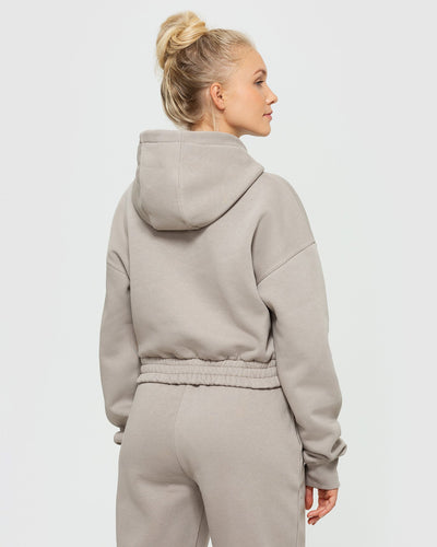 Oversized cropped hoodie on sale women's