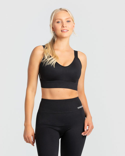 Hold High Support Sports Bra - Black