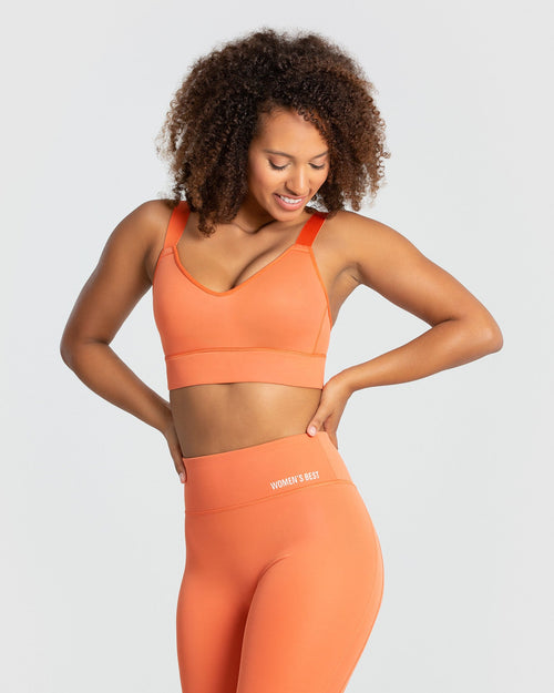 Hold High Support Sports Bra - Burnt Orange