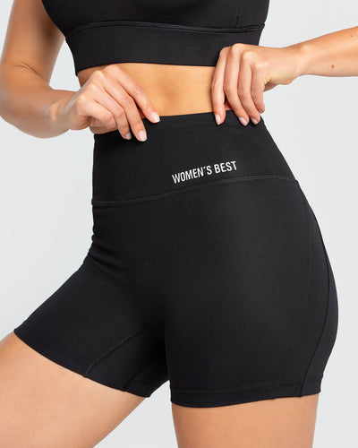 Womens black top legging shorts