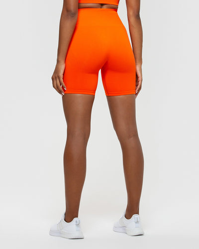 Power Seamless Cycling Shorts - Beacon Orange