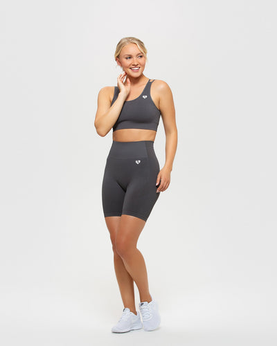 Power Seamless Cycling Shorts - Black