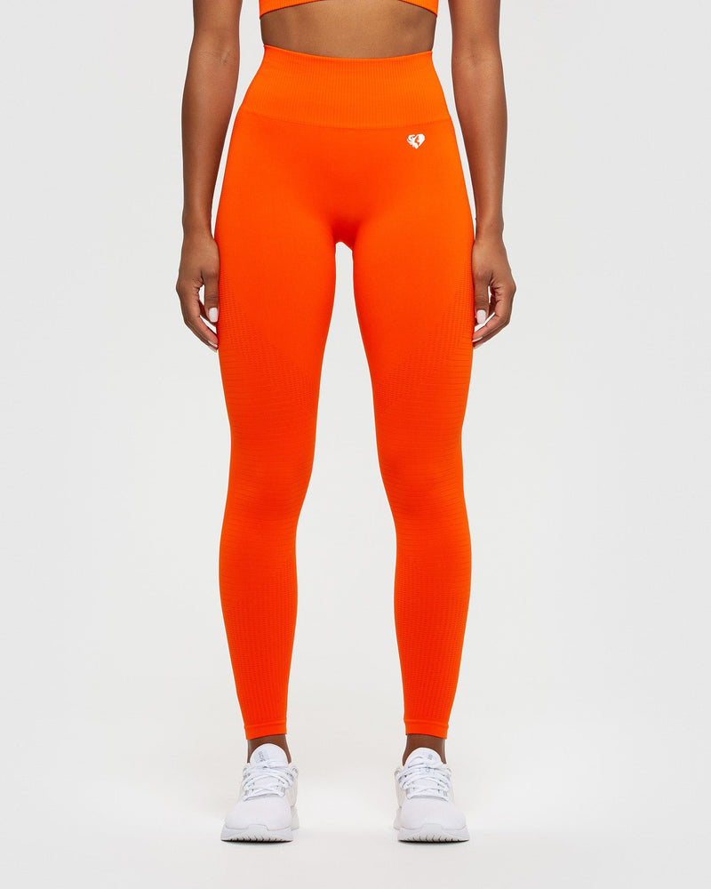 Mesh High Waisted Leggings - Orange– Catinker