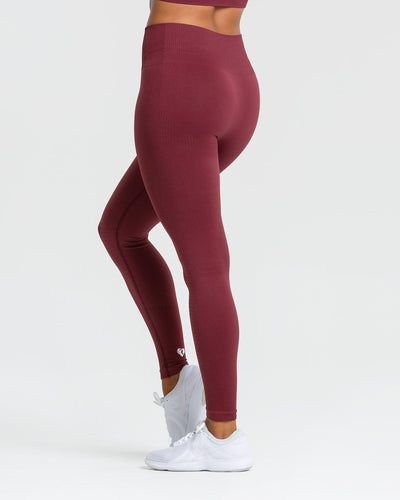Womens burgundy hot sale leggings