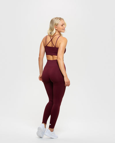Power Seamless Leggings Dark Cherry Women s Best