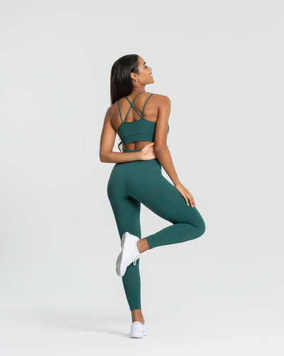 Forest top green leggings