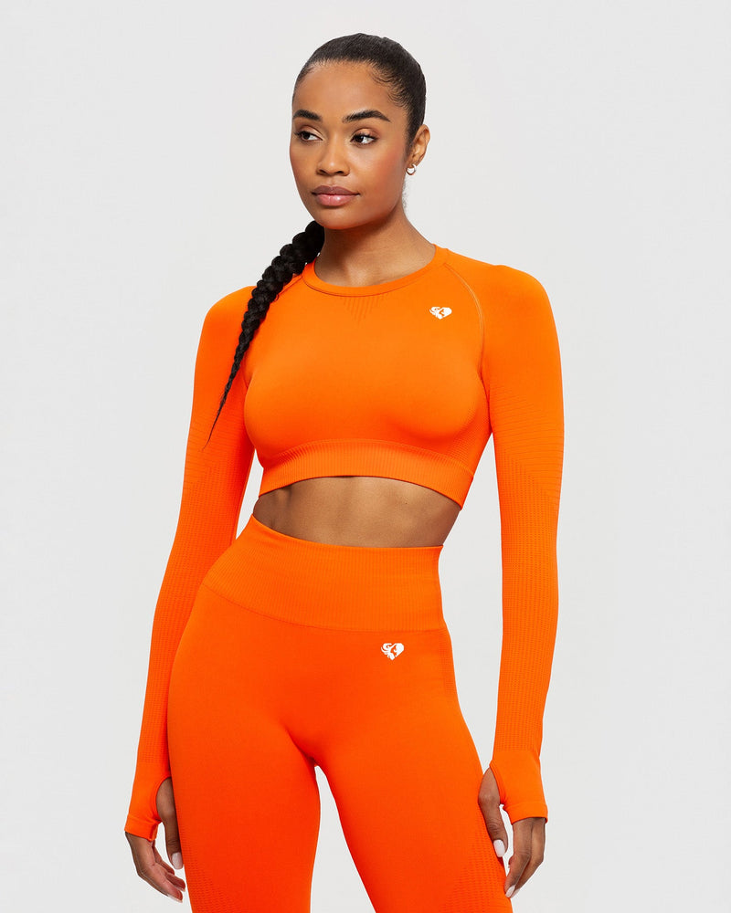 Orange yoga top clearance
