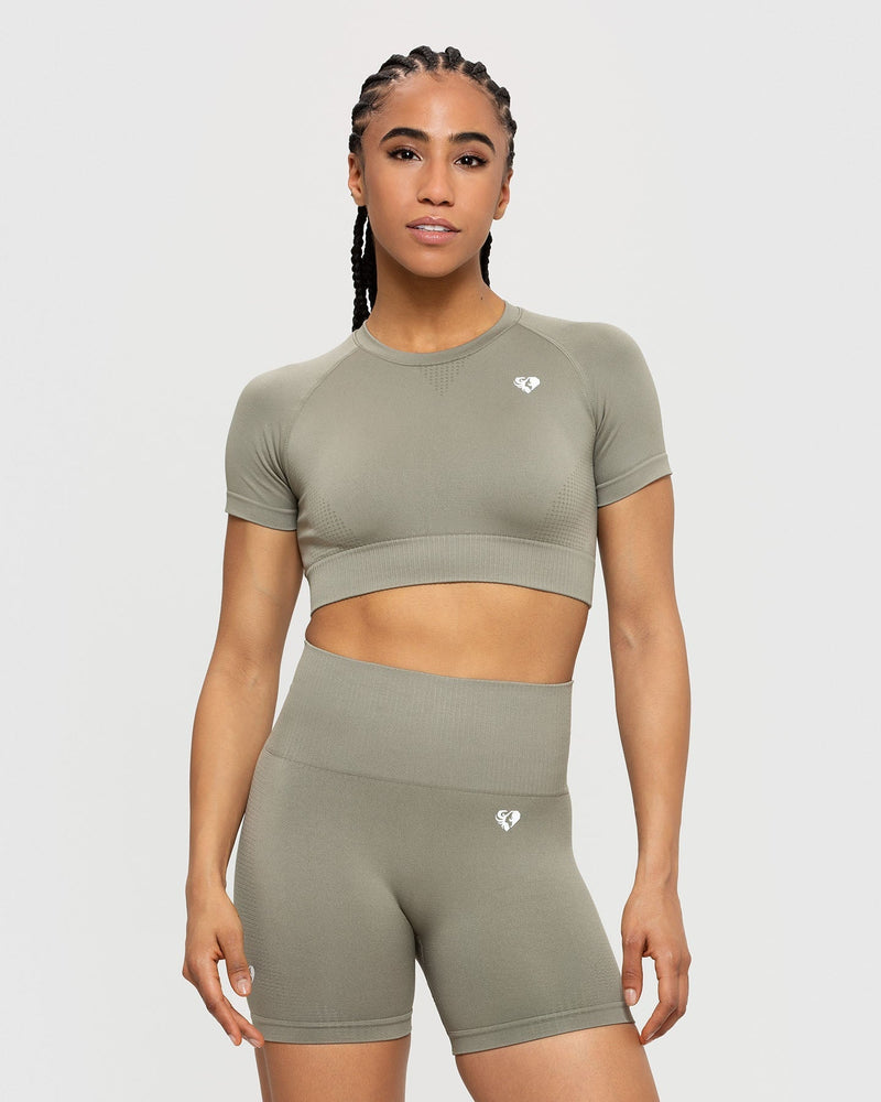 seamless workout crop top