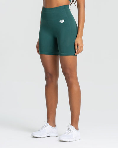 Power Seamless Cycling Shorts Forest Green