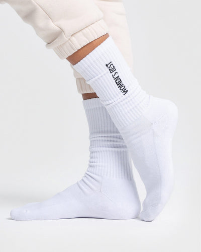 Crew Socks 1PK White Women s Best