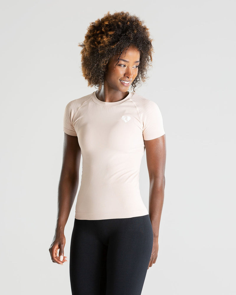 Power Seamless T-Shirt - Nude